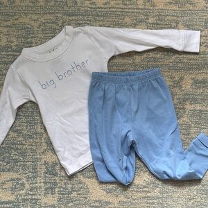 Magnolia Baby Big Brother Embroidered Long Pajamas